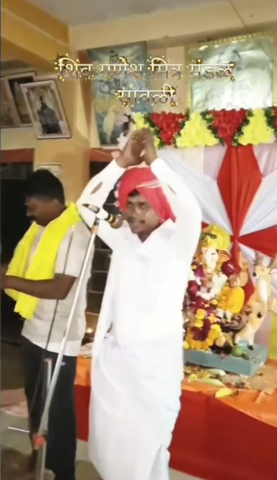 *सावळी येथे सार्वजनिक शिव गणेश मित्र मंडळाने सादर केली प्रबोधनकार महाराजांची वेशभूषा*