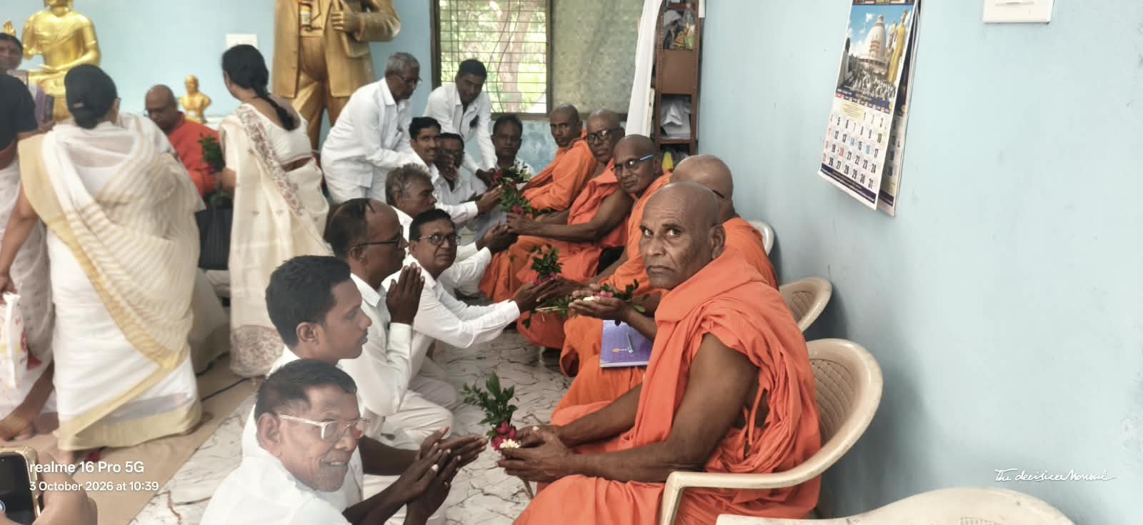 *मानवतमध्ये धम्म रथ संदेश यात्रेचे उत्साहात स्वागत*> संघभूमी बीड ते दीक्षाभूमी नागपूर धम्म रथ यात्रा मानवतमध्ये दाखल